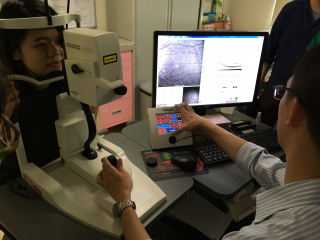 Demonstration of the medical device in Lo Fong Shiu Po Eye Centre, Grantham Hospital