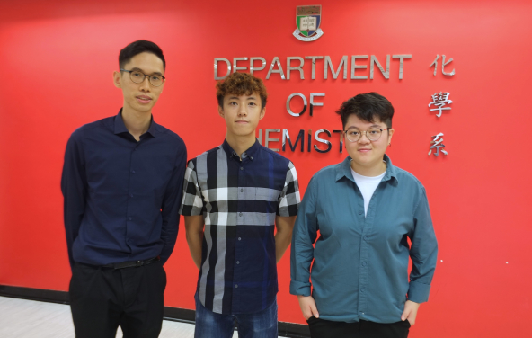 (from left) Dr Alan Chan, Julius Chik and Katie Chung