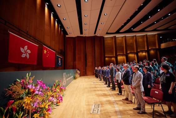 HKU holds flag-raising ceremony to celebrate the 73rd anniversary of the founding of the People’s Republic of China